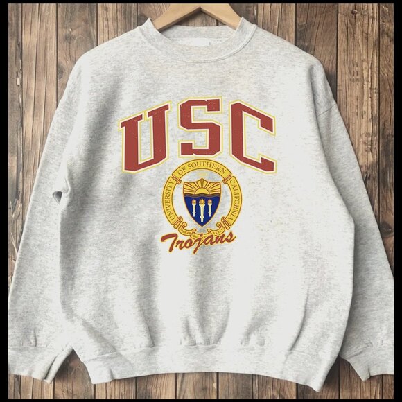Vintage USC Trojans Sweatshirt, University of Southern California shirt tee - Picture 1 of 2